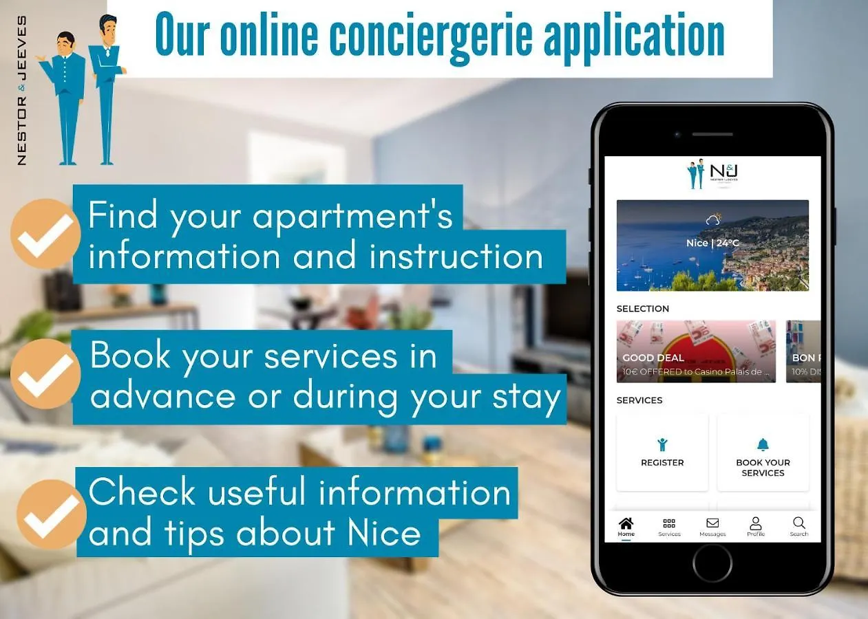 Apartment Nestor&Jeeves - Francois Vieux Nice - Old Town - Close Sea